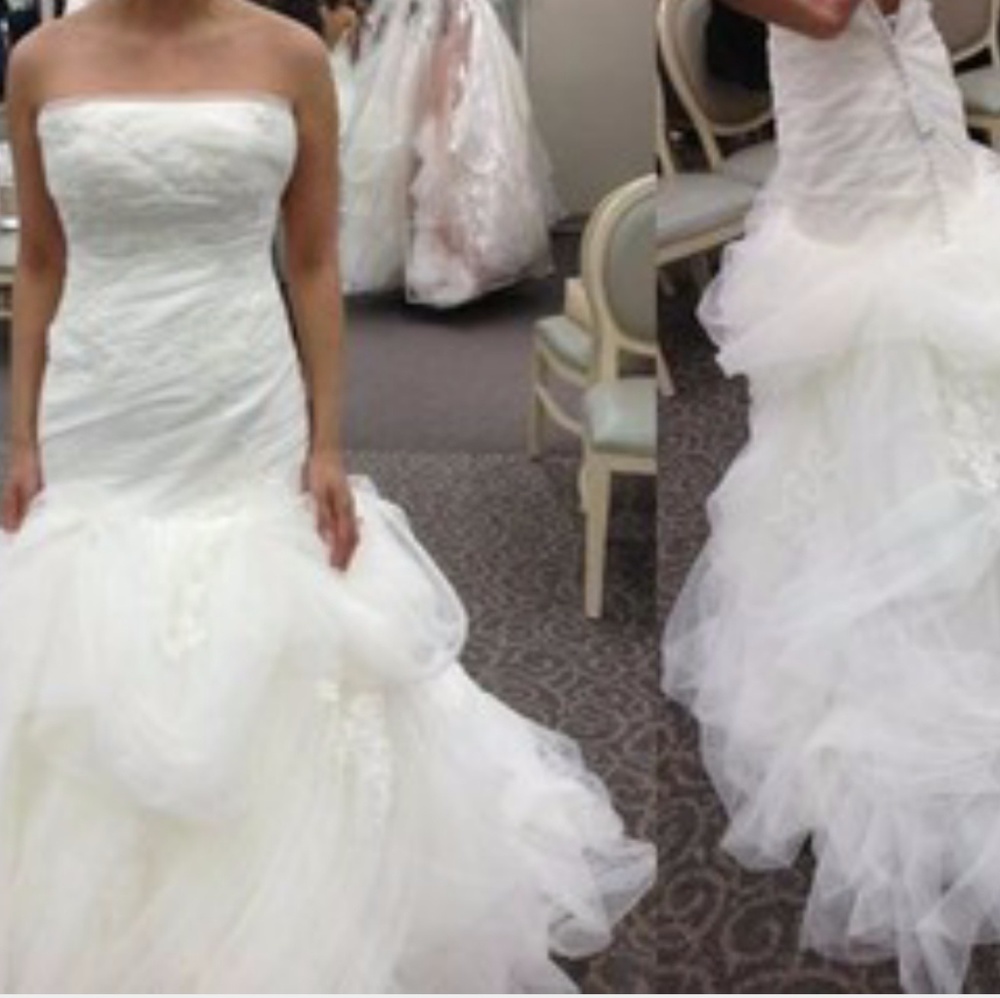 Vera Wang Floral Organza Wedding Gown